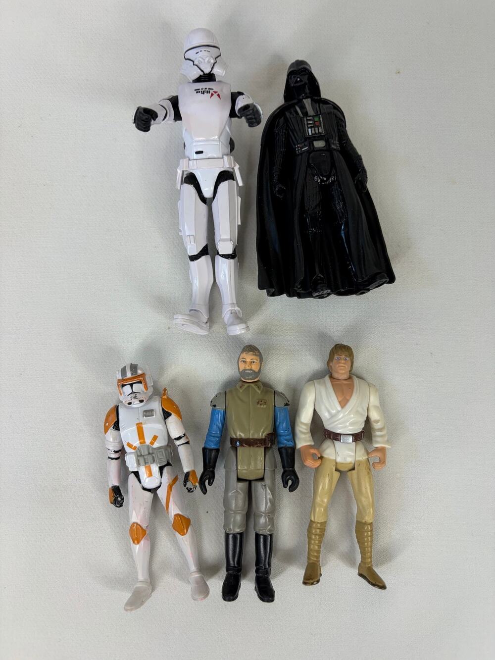 Star Wars Action Figure Lot Vintage - Modern General Madine Luke Darth Vader+